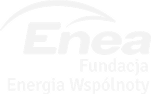 Logo Fundacji Enea - Energia Wspólnoty w kolorze białym